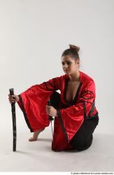 Katerina Ninja Kneeling Pose